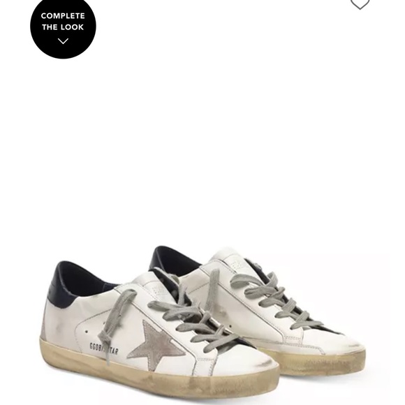 Golden Goose Women's Cream and Gray Star Sneakers - Picture 1 of 6